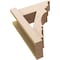 Ekena Millwork 6-in W x 14-in D x 18-in H Balboa Trad Rough Cedar Woodgrain TimberThane Outlooker, Primed Tan OUTUR060X14X18BOA04RCPR - alternate 3